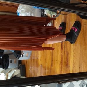 JW Anderson and UNIQLO pleated skirts